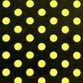 Pöttyös fürdőruha anyag - BLACK/YELLOW 28 AC4B